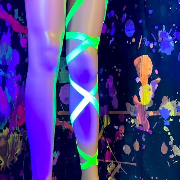 New Neon Yellow Leg Wraps - Picture 2 of 11